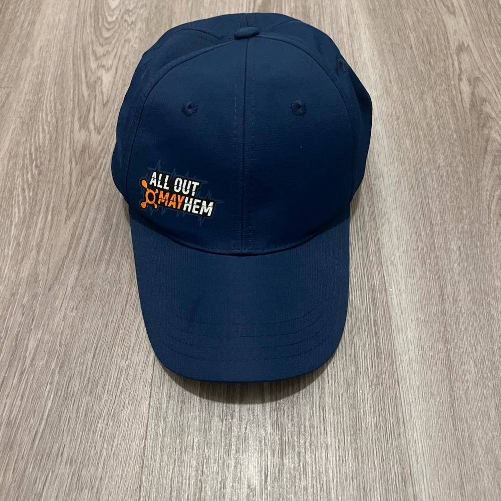 Orange Theory Fitness Hat Cap Adjustable All Out Mayhem Navy Blue